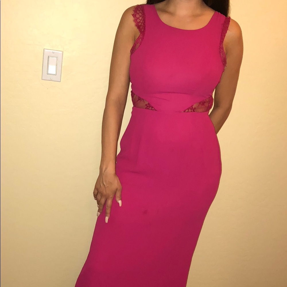 Pink formal gown